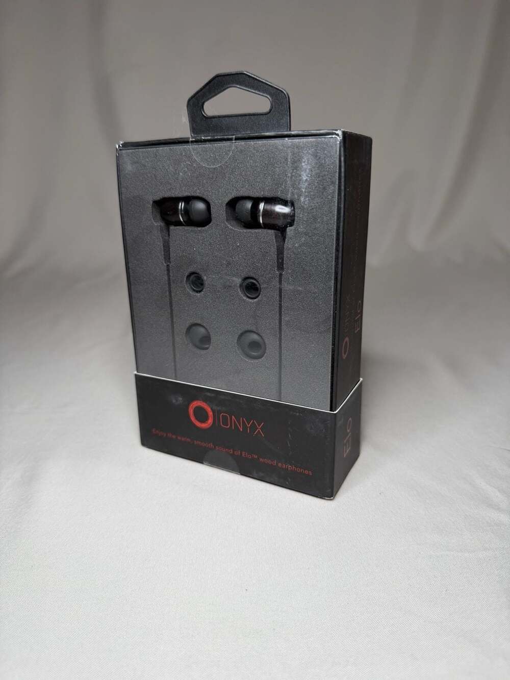 Onyx Elo Premium Genuine In-Ear Wood Earphones (black/black)